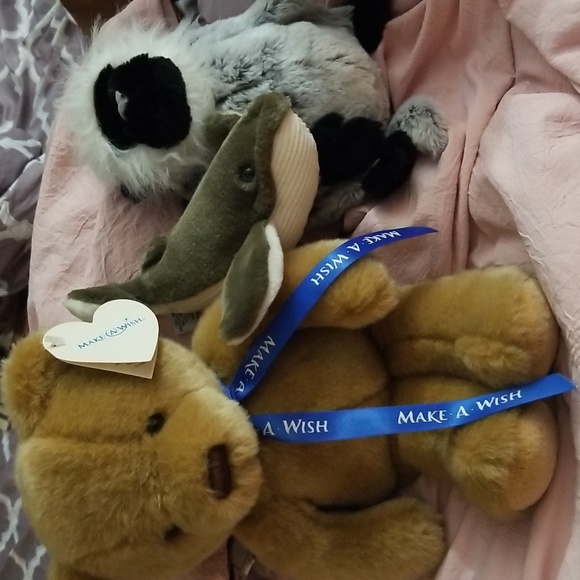 Make a Wish Bear and extras Plush bundle of 3 - Picture 2 of 13